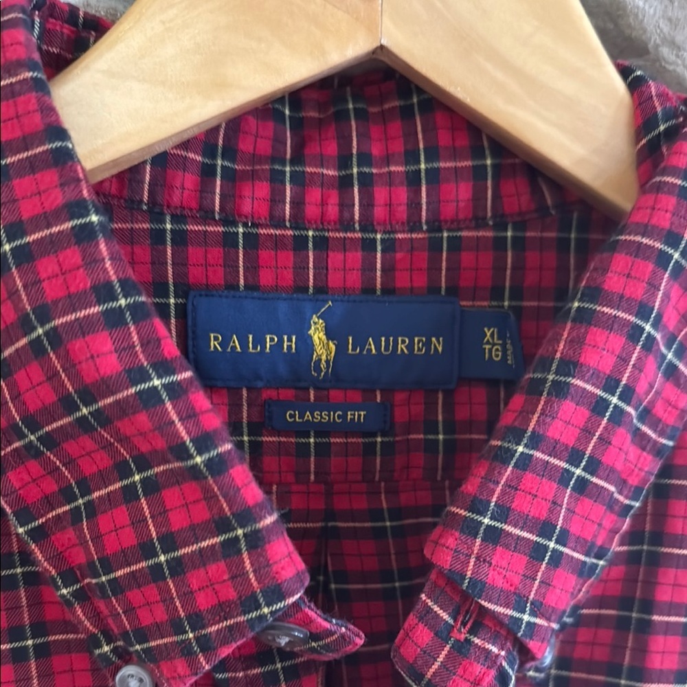 Vintage 90s‎ Polo Ralph Lauren Flannel Shirt – Men’s Size XL - Picture 2 of 4
